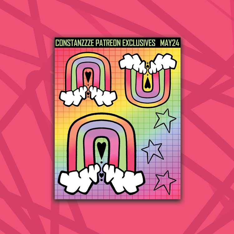 Pride Rainbow Deco Sticker Sheet