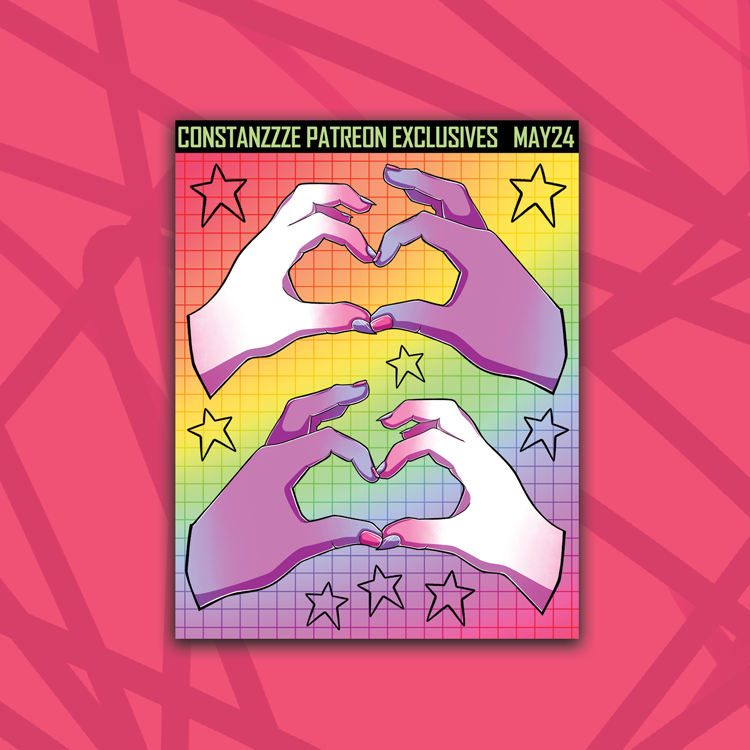Pride Heart Hands Deco Sticker Sheet