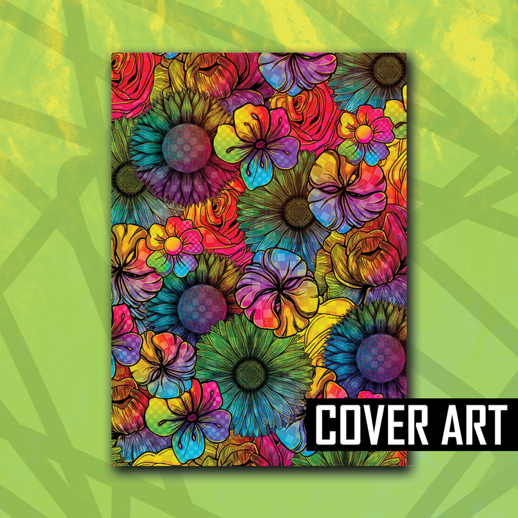 Rainbow Florals Reusable Sticker Book