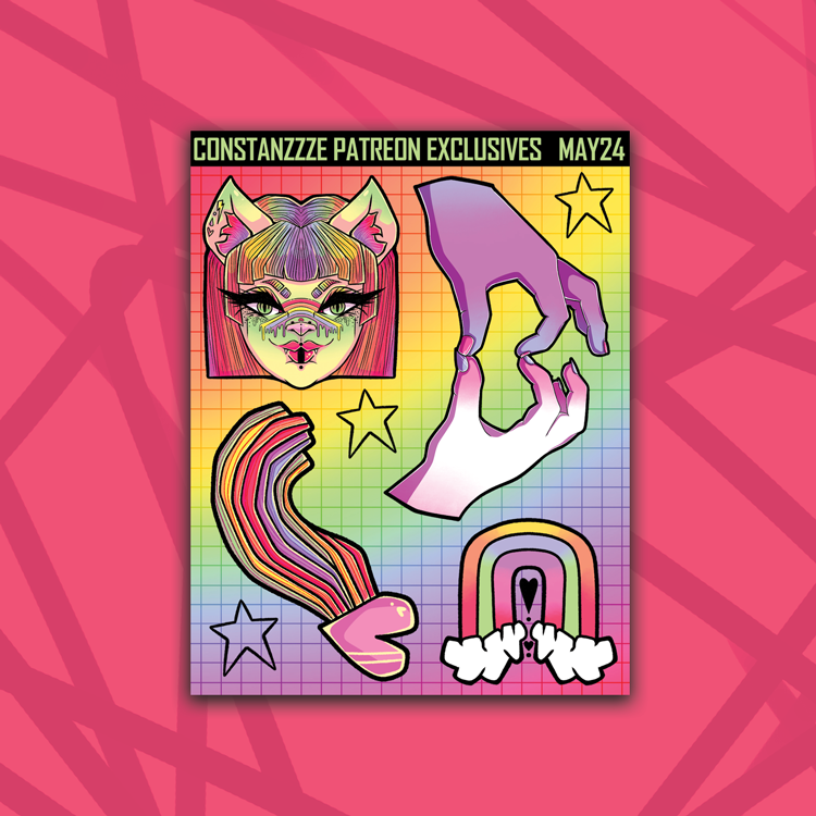 Pride Meow Meow Mixed Deco Sticker Sheet