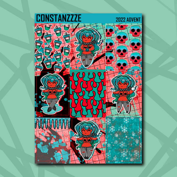 Red Themed Vertical Deco Boxes