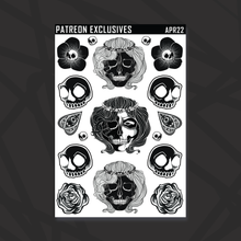 Load image into Gallery viewer, Skull Witch Deco Sticker Sheets
