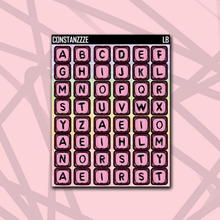 Load image into Gallery viewer, Pastel Medium Bead Letter Sticker Sheet
