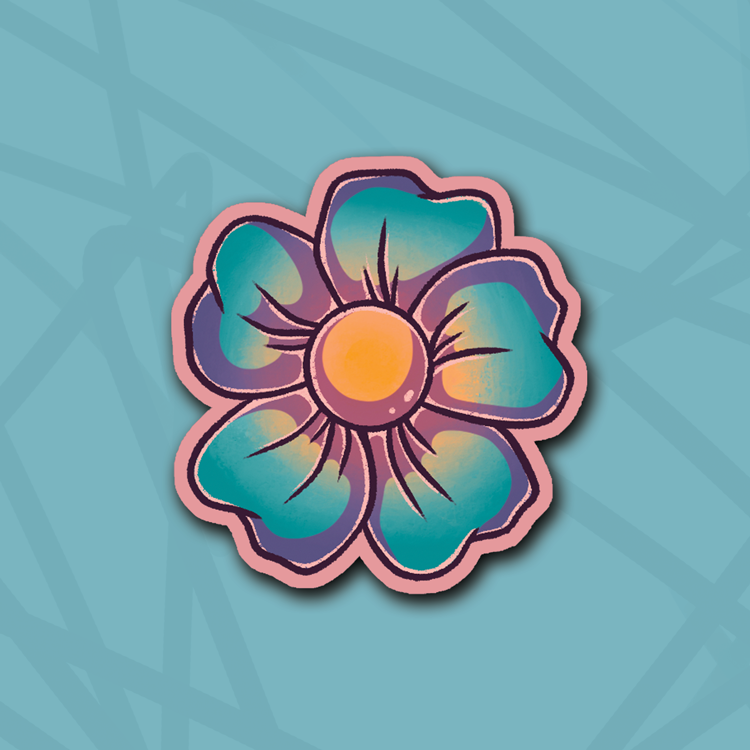 Small Wild Flower Die Cut