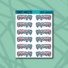 Load image into Gallery viewer, Spooky Winter Header Sticker Sheet
