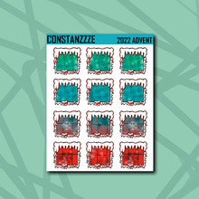 Load image into Gallery viewer, Spooky Winter Snow Boxes Sticker Sheet
