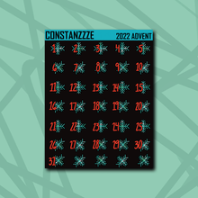 Load image into Gallery viewer, Spooky Winter Dates Sticker Sheet
