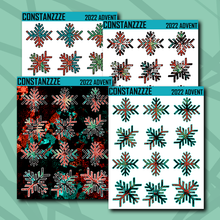 Load image into Gallery viewer, Spooky Winter Snowflake Sticker Sheet
