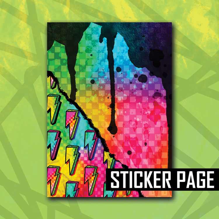 Splatter Rip Sticker Page