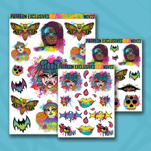 Load image into Gallery viewer, Spooky All Year Mixed Deco Sticker Sheets
