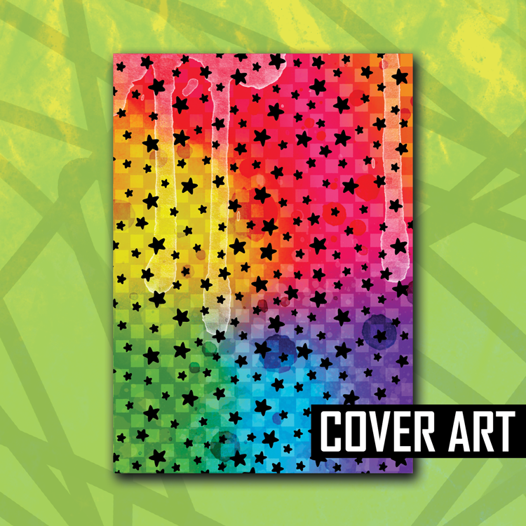 Rainbow Star Checker Reusable Sticker Book
