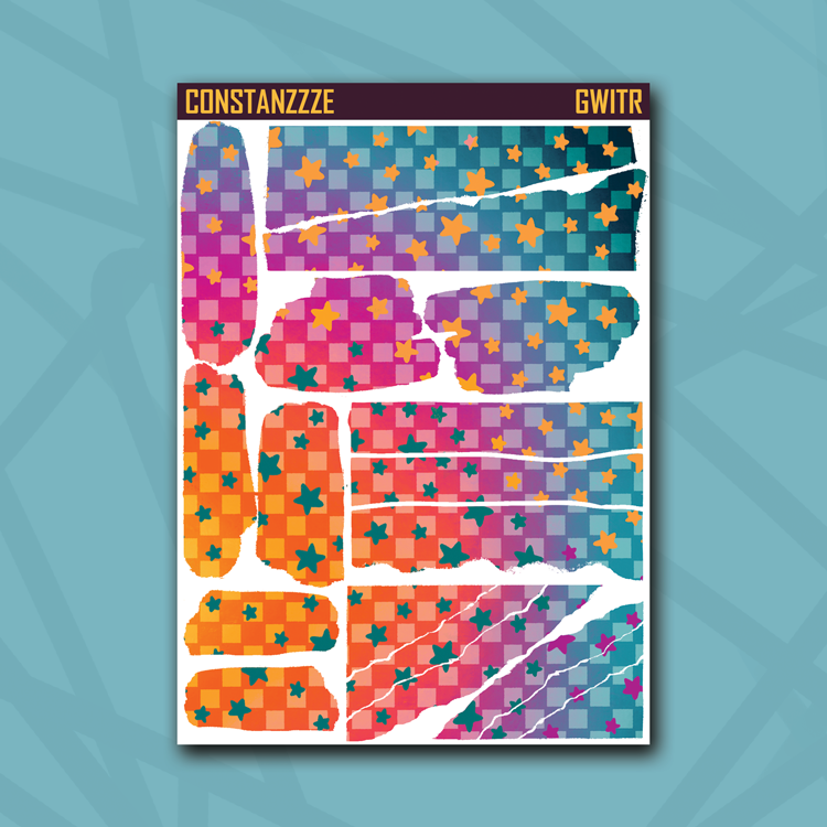 Race to Wild Star Checker Variety Swatch and Rippies Sheet