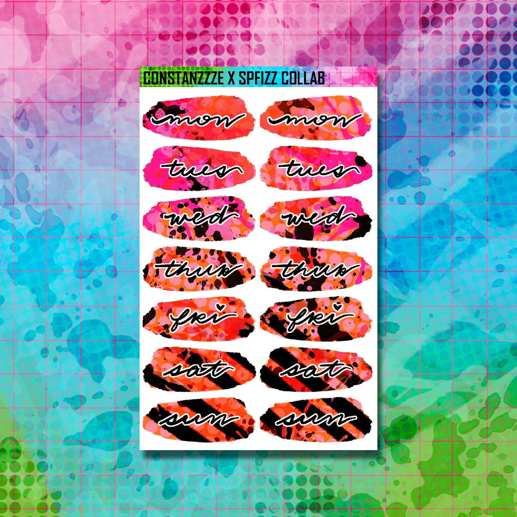 Girl Gang Blossom Day Swatch Sticker Sheet