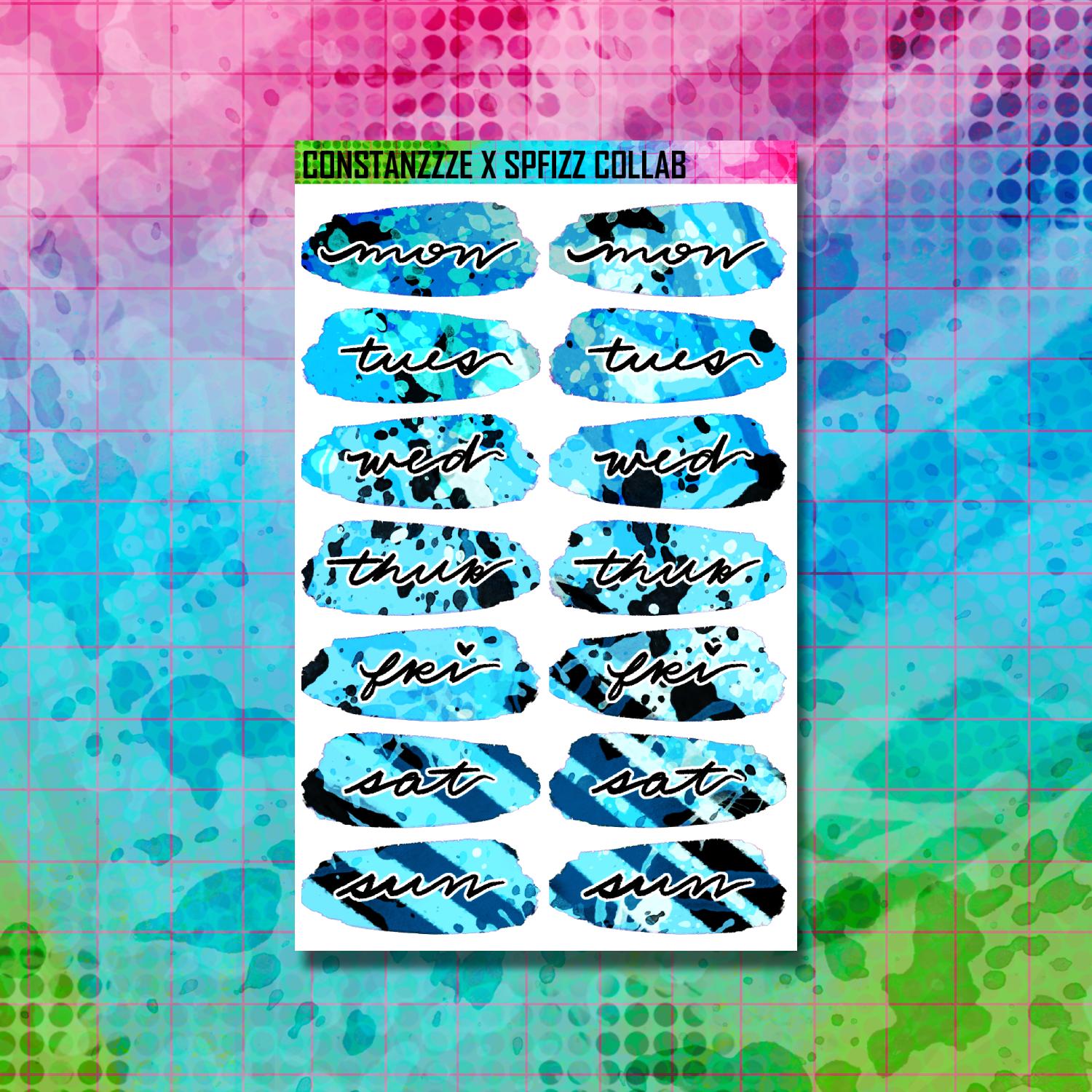 Swarch Sticker Girl Gang Bubbles Day Swatch Sticker Sheet – Constanzzze
