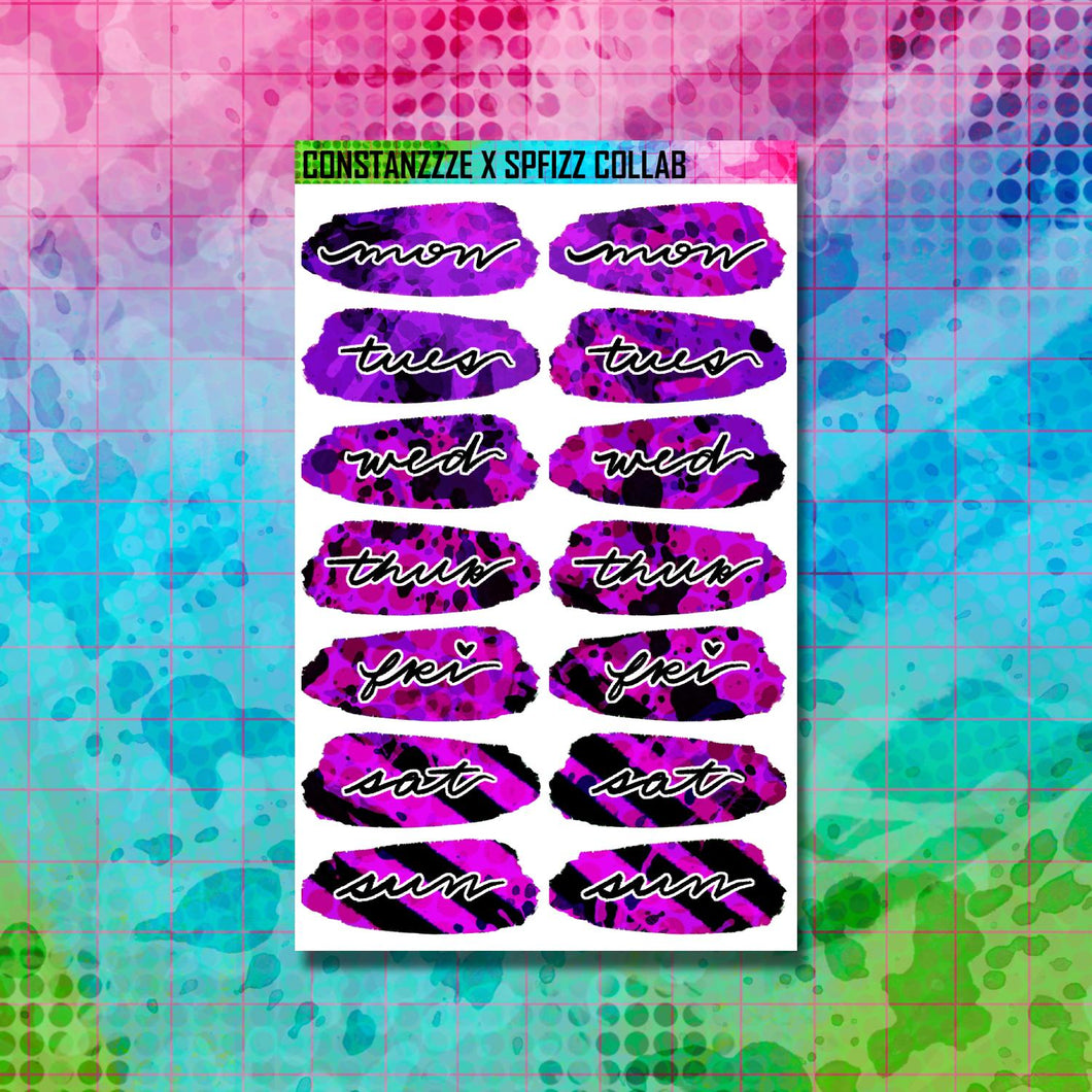 Girl Gang MoJo Day Swatch Sticker Sheet