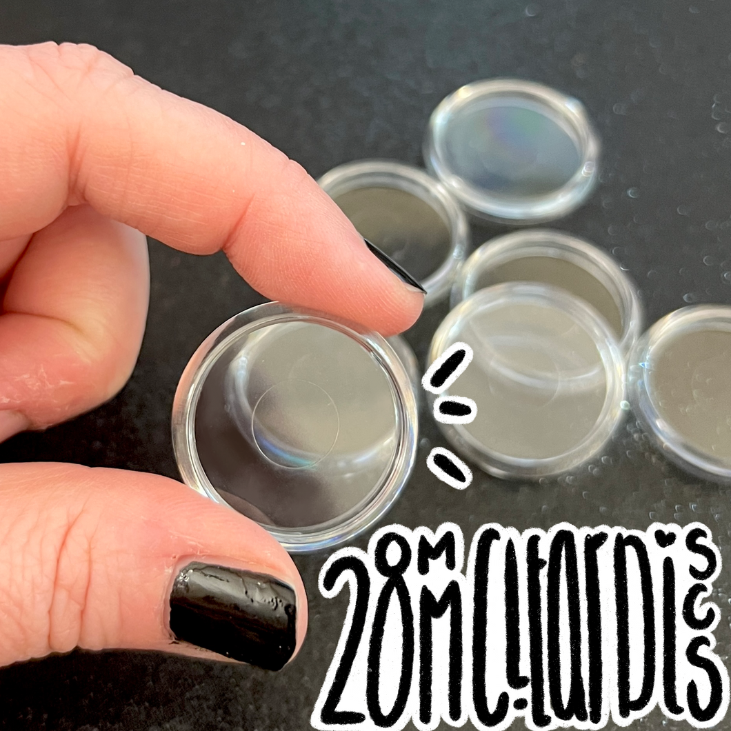 28mm Clear Discs