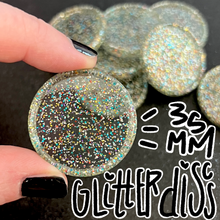 Load image into Gallery viewer, 35mm Glitter Discs
