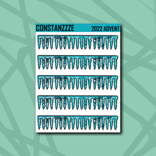 Load image into Gallery viewer, Spooky Winter Header Sticker Sheet
