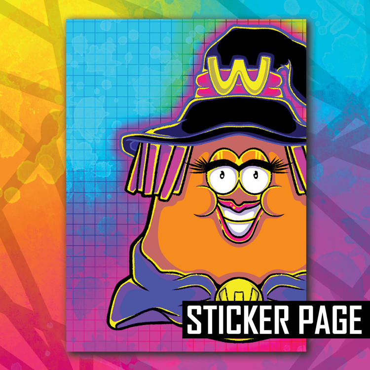 Witch Nugget Sticker Page