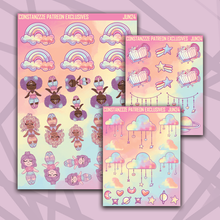 Load image into Gallery viewer, Pastel Cloud Deco Sticker Sheets
