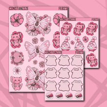 Load image into Gallery viewer, Pink Poke Deco Sticker Sheets
