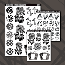 Load image into Gallery viewer, Inktober Deco Sticker Sheets

