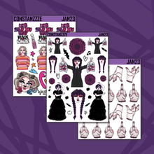 Load image into Gallery viewer, Wednesday Deco Sticker Sheets
