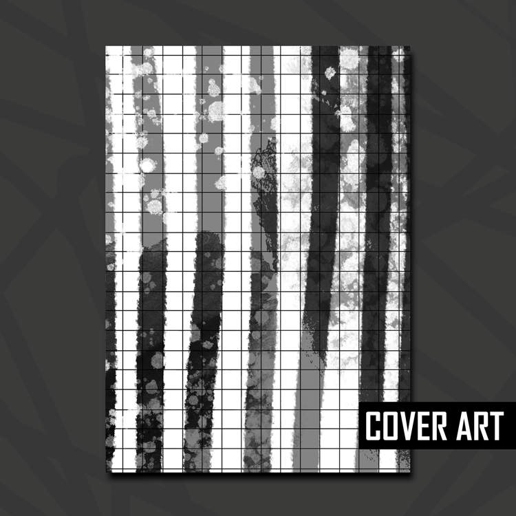Black and White Stripe Splatter Reusable Sticker Book