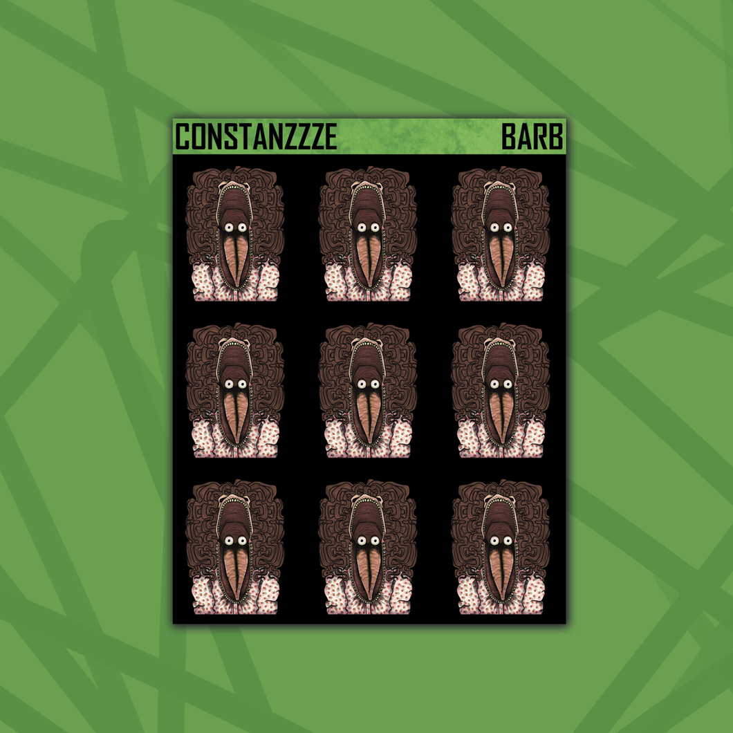 Blackout Scary Barb Sticker Sheet