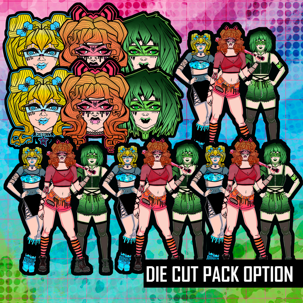 Blackout Girl Gang Group Die Cut Bundle