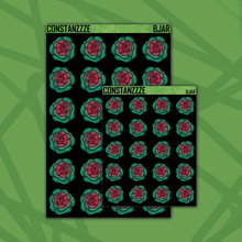 Load image into Gallery viewer, Blackout Argentina Rose Sticker Sheet
