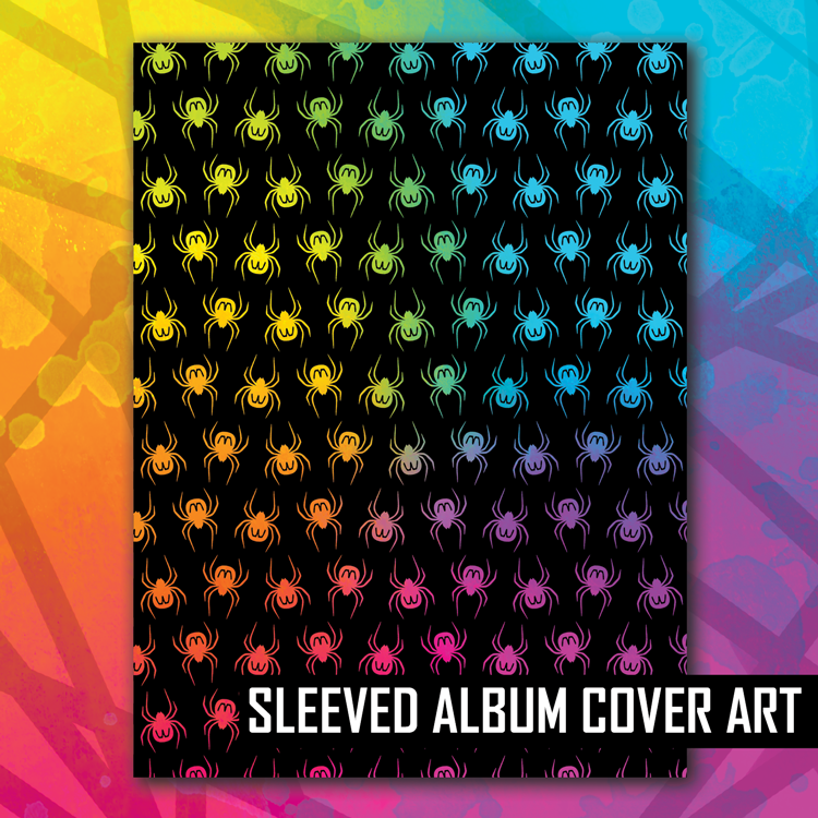 Black Spider Pattern Sleeved Album