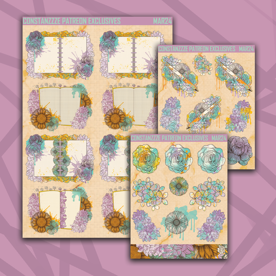 Planners Bloom Deco Sticker Sheets