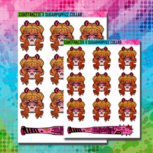 Load image into Gallery viewer, Girl Gang Blossom Head Sticker Sheet
