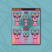 Load image into Gallery viewer, Race To Wild Buns Llama Babe Sticker Sheet

