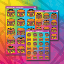 Load image into Gallery viewer, Halloween Burger Sticker Sheets
