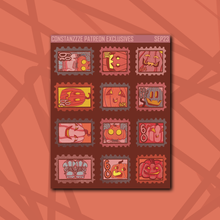 Load image into Gallery viewer, Carver Deco Box, Stamp and Pumpkin Sticker Sheets
