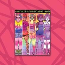 Load image into Gallery viewer, Pride Meow Meow Deco+ Sticker Sheets
