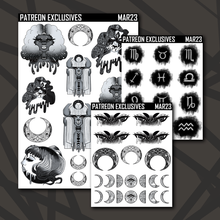 Load image into Gallery viewer, Patreon Celestial Tears 2.0 Deco Sticker Sheets
