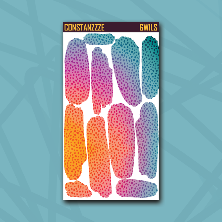 Race to Wild Cheetah Large Swatch Sticker Sheet