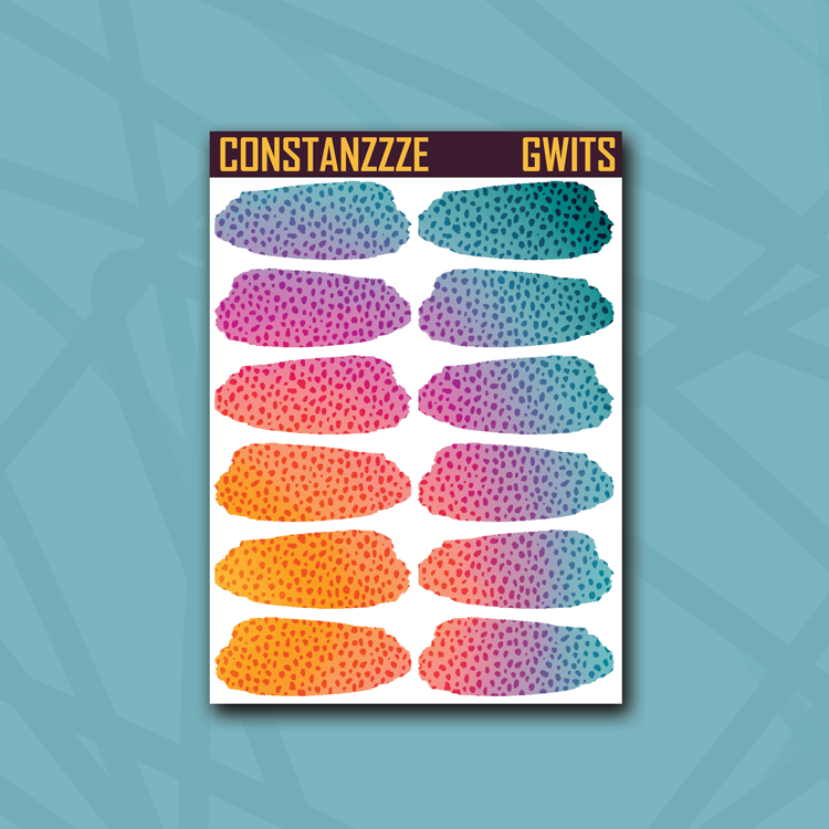 Race to Wild Cheetah Medium Swatch Sticker Sheet