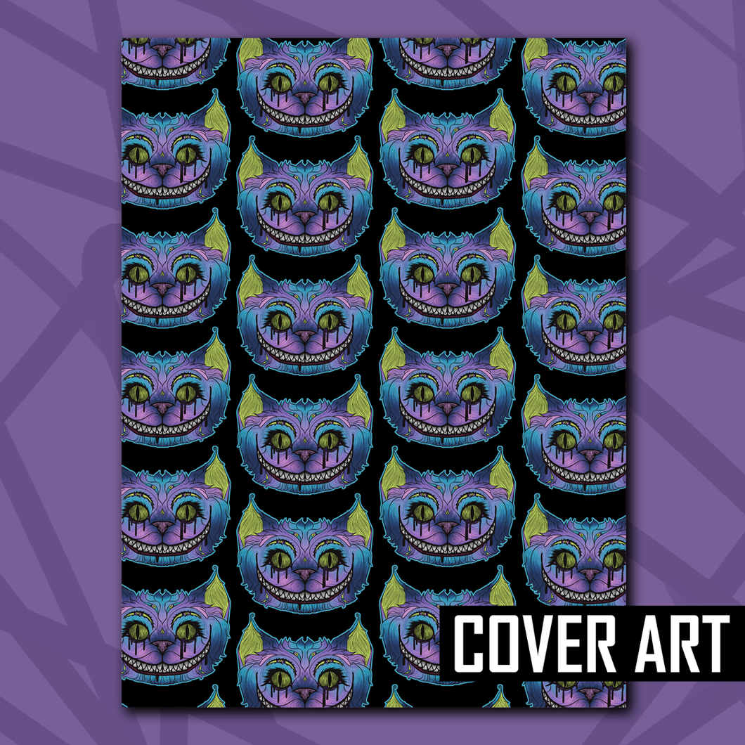 Trippy Cat Head Pattern Sleeved Album