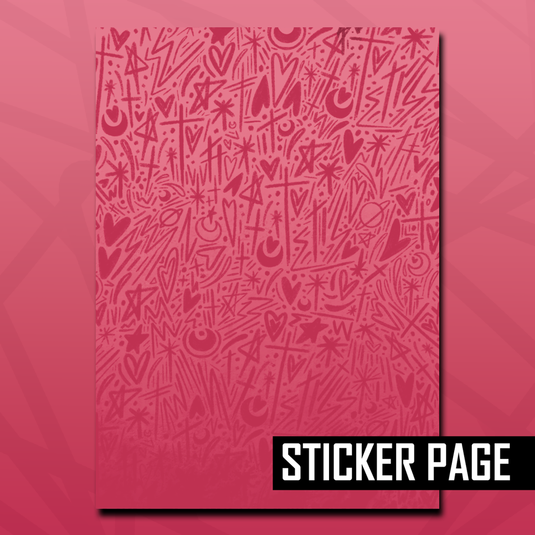 Chibi Oracle Pattern Sticker Page