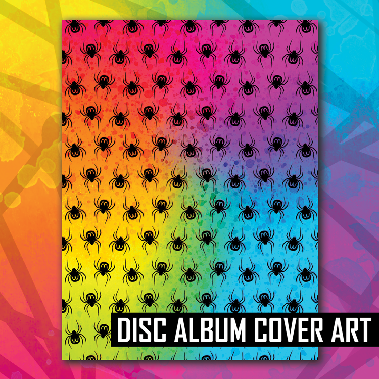 Colorful Spider Pattern Disc Album