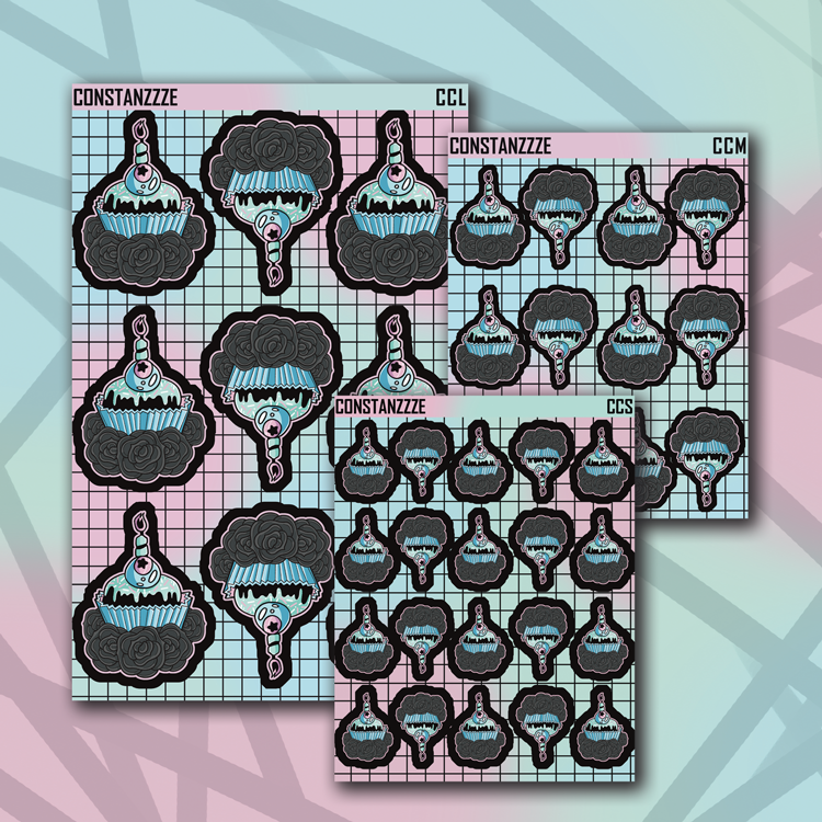 Celebration Cupcake Sticker Sheet