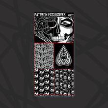 Load image into Gallery viewer, Skull Witch Deco and Deco Boxes Sticker Sheets
