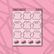 Load image into Gallery viewer, Pink Poke Deco Sticker Sheets
