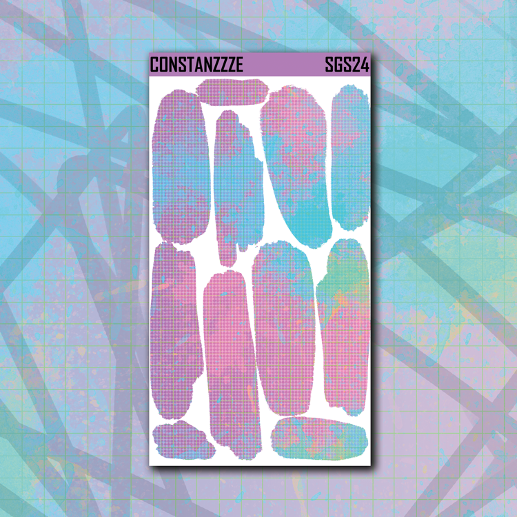 Swarch Sticker Pastel Dot Pattern Large Swatch Sticker Sheet – Constanzzze