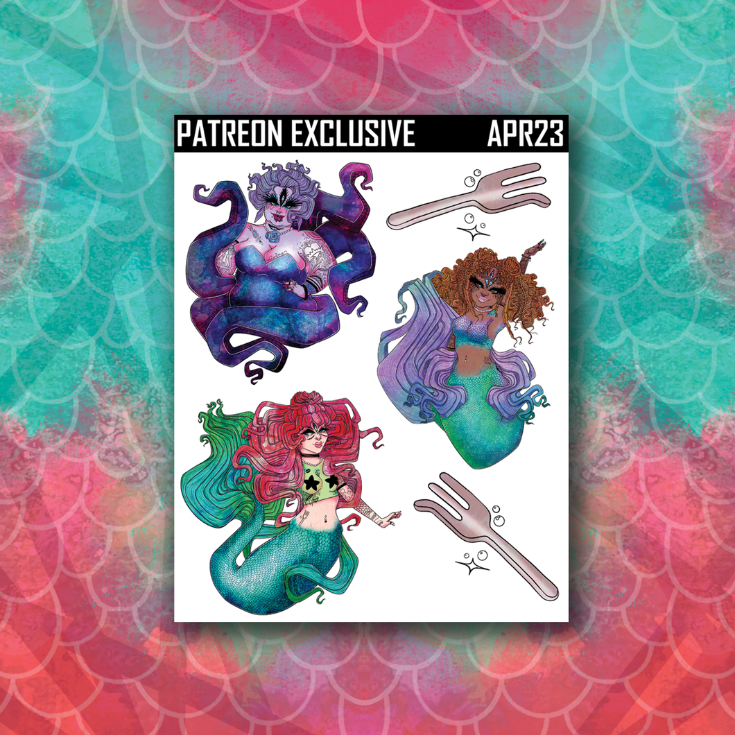 Mermaid Oracle Mixed Deco Sticker Sheet