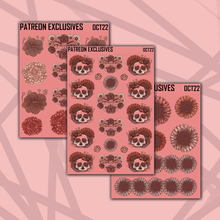 Load image into Gallery viewer, Pinkout Fall Florals Deco Sticker Sheets
